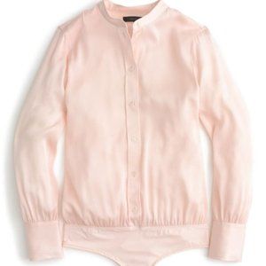 New JCREW Silk Stretch Tailored Perfect Bodysuit
